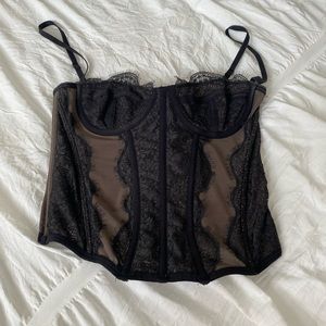 Urban outfitters black corset